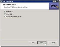 PHP IIS CGI Option